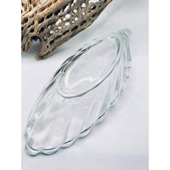 VINTAGE HEISEY Crystolite Relish Pickle Dish - Picture 4 of 6
